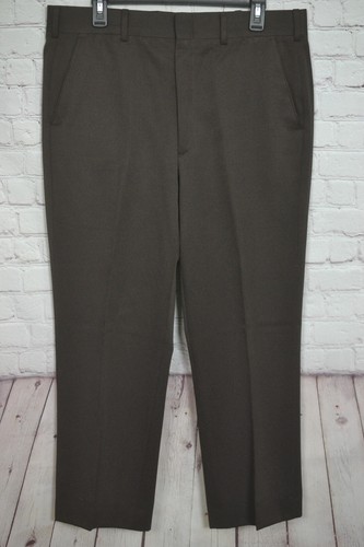 Chaleco Traje 38S Chaqueta 35x27 Pantalón Vintage Años 70 Para Hombre Poliéster Marrón 3 Piezas - Imagen 8 de 12