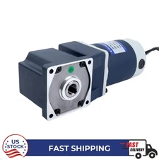 Brushed DC Gear Motor 12V 60W 8Nm 1133oz.in 30RPM w/100:1 Right Angle Gearbox