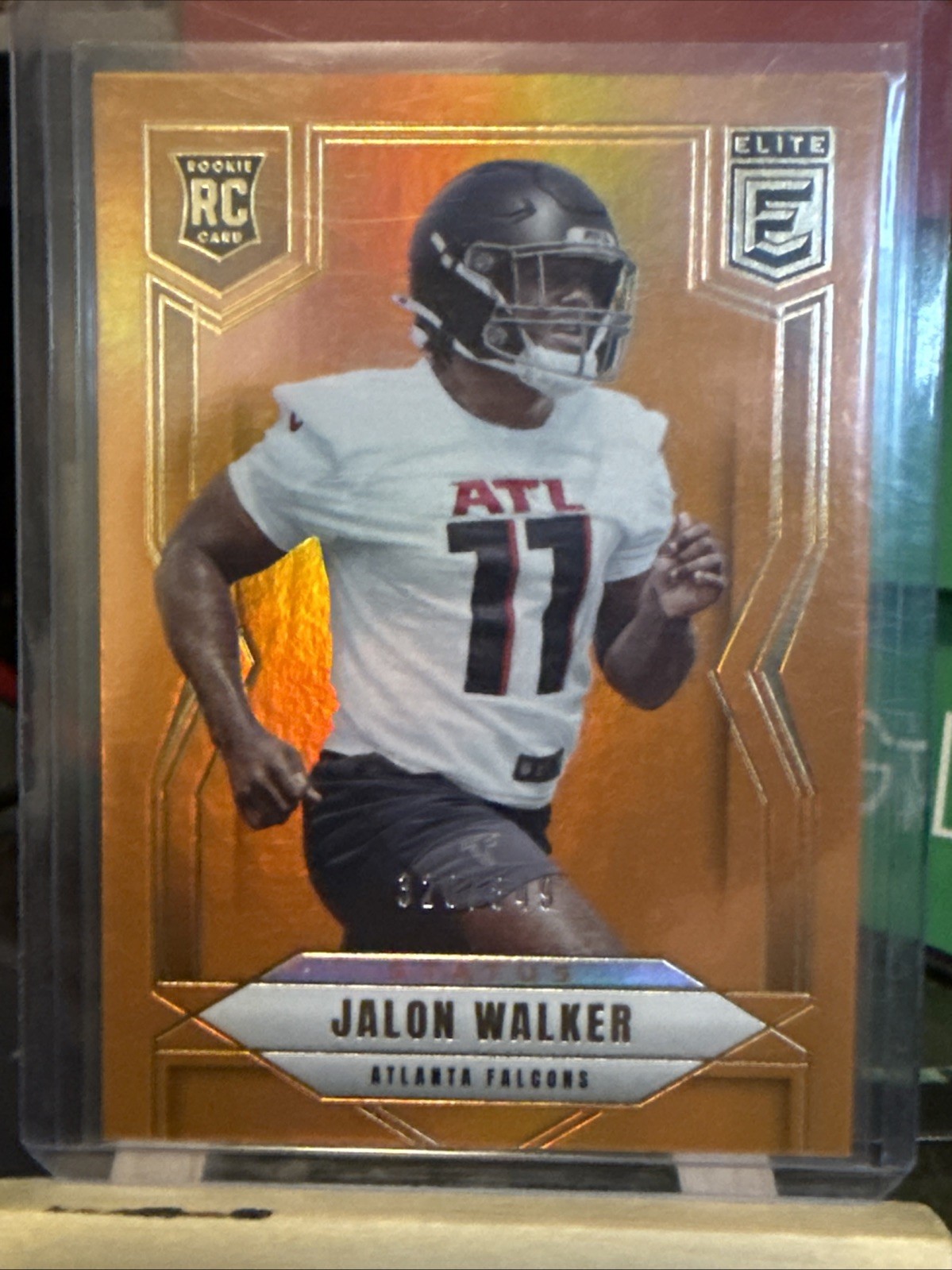 2025 Panini Donruss Elite - Jalon Walker #165 Status Metallic Orange /849 (RC)