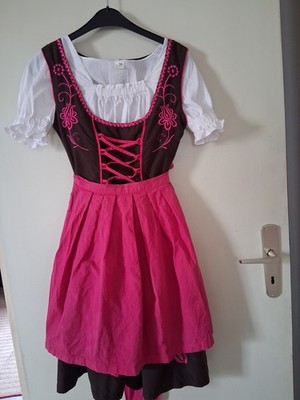Dirndl mit Schürze und Bluse, Gaudi Trachten, Größe 34, Nr. 64