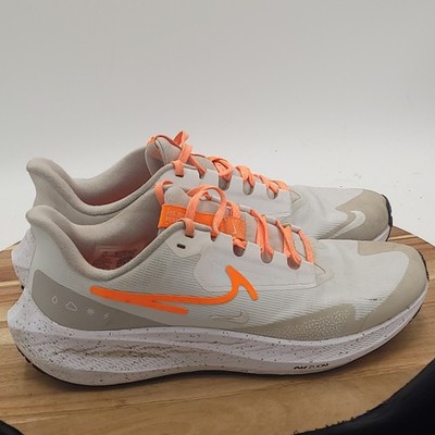 Nike Air Zoom Pegasus 39 Women's Sz 8.5 Shield Low Sneakers Gray & Orange Shoes 