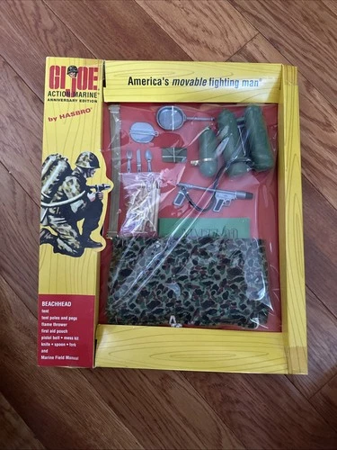 GI Joe Action Marine Anniversary Edition Beachhead  Tent Field Set Vintage 2003