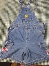 VINTAGE tweety bird DISNEY CATALOG STITCHED DENIM OVERALLS SIZE Kids 10