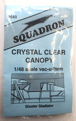 Squadron 1/48 Gloster Gladiator Canopy Part #9640