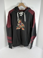 Arizona Coyotes Kachina Hoodie NHL Lace Up Pullover Mens Medium
