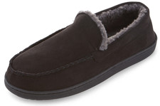 10 - FLOOPI MEN  S CLASSIC MICROSUEDE MOCCASIN SLIPPER SIZE 9