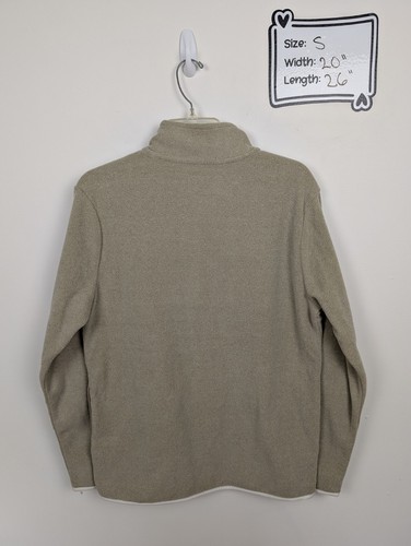 NEW Goodfellow & Co Men's Polar Fleece Half Zip Sweatshirt Tan Small - Picture 2 of 5