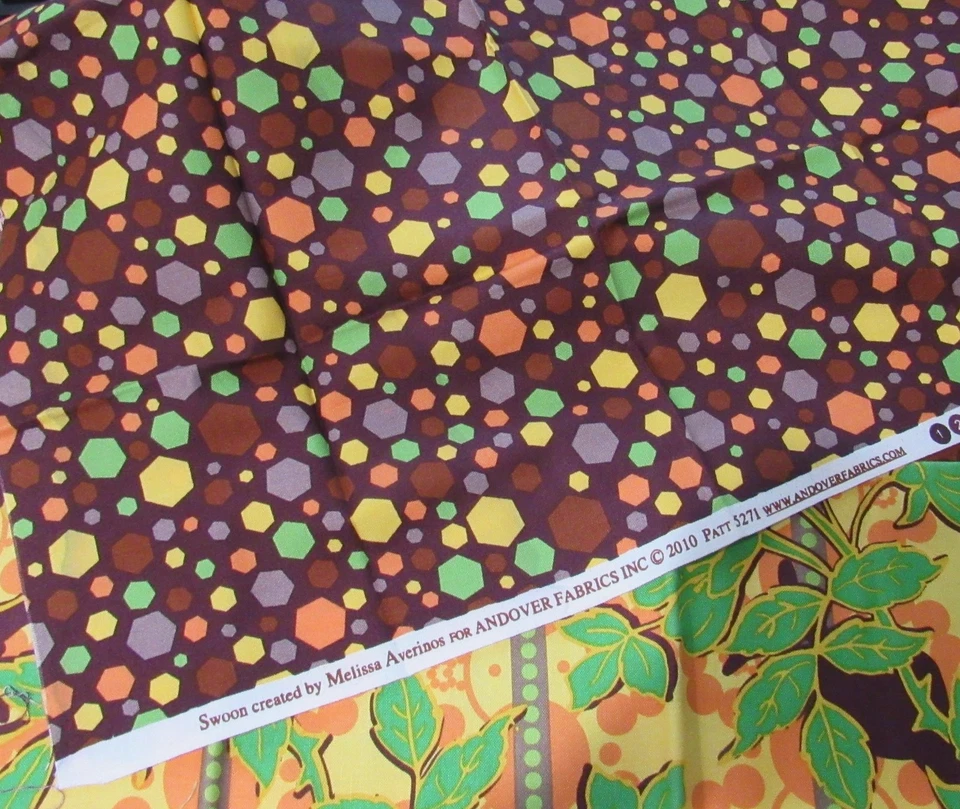 FQ 4 pc Bundle SWOON Melissa Averinos Modern Floral Art Andover Quilt Fabric LOT - Image 4 of 4