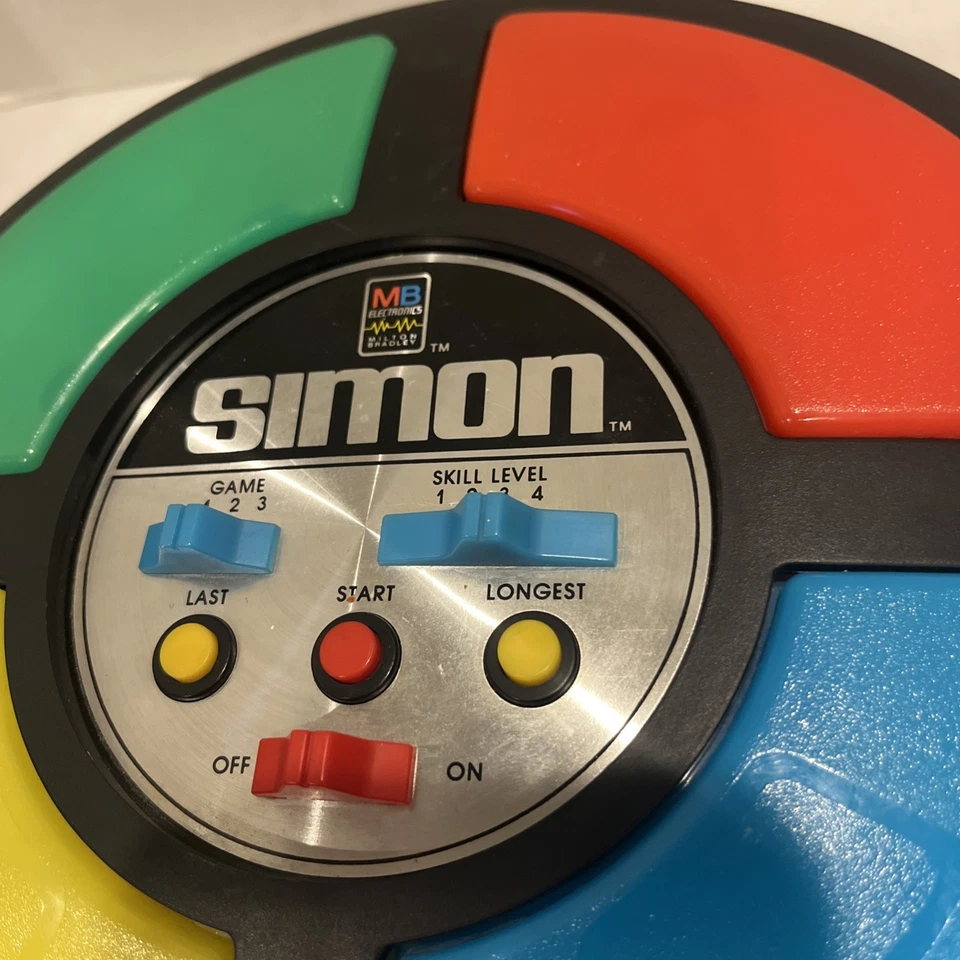 De colección 1978 Milton Bradley MB Simon Says Game OG Foto 3 de 4