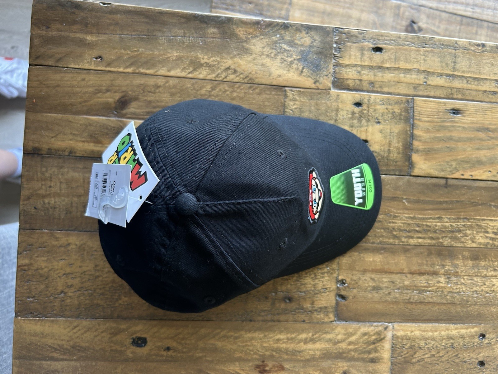 Nintendo Super Mario Bros.  Youth Baseball Cap Snapback Hat Boys Black Gamer