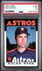 1986 Topps MLB Nolan Ryan PSA 5 EX #100 Houston Astros