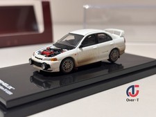 Motorhelix 1/64 Mitsubishi Lancer Evolution IV Mud Car Model with Headlights
