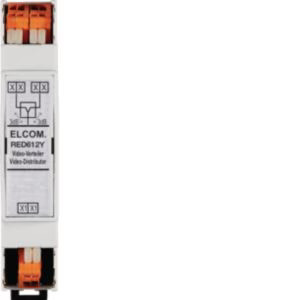 Elcom - Zusatzgerät für Türkommunikation Videoverteiler RED612Y 2-fach 2Draht RE