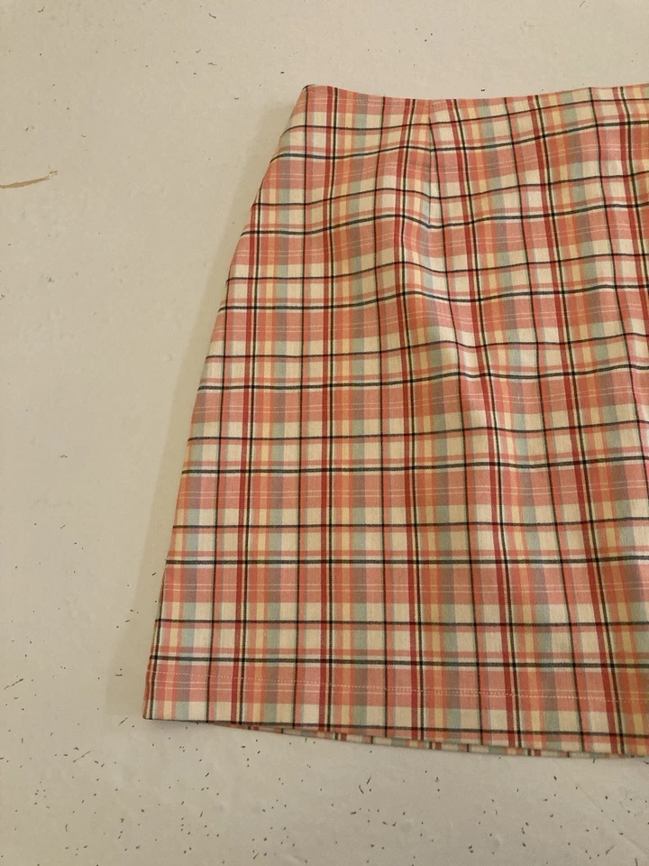 Minifalda a cuadros vintage limitada America Y2K para mujer talla 14 pastel preppy años 90 Foto 3 de 4