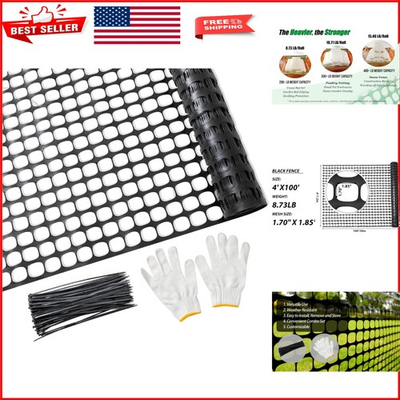 #ad #ad UV Resistant 4#x27;x100#x27; Plastic Mesh Fence Roll for Animal Protection amp; Garden Use $68.39