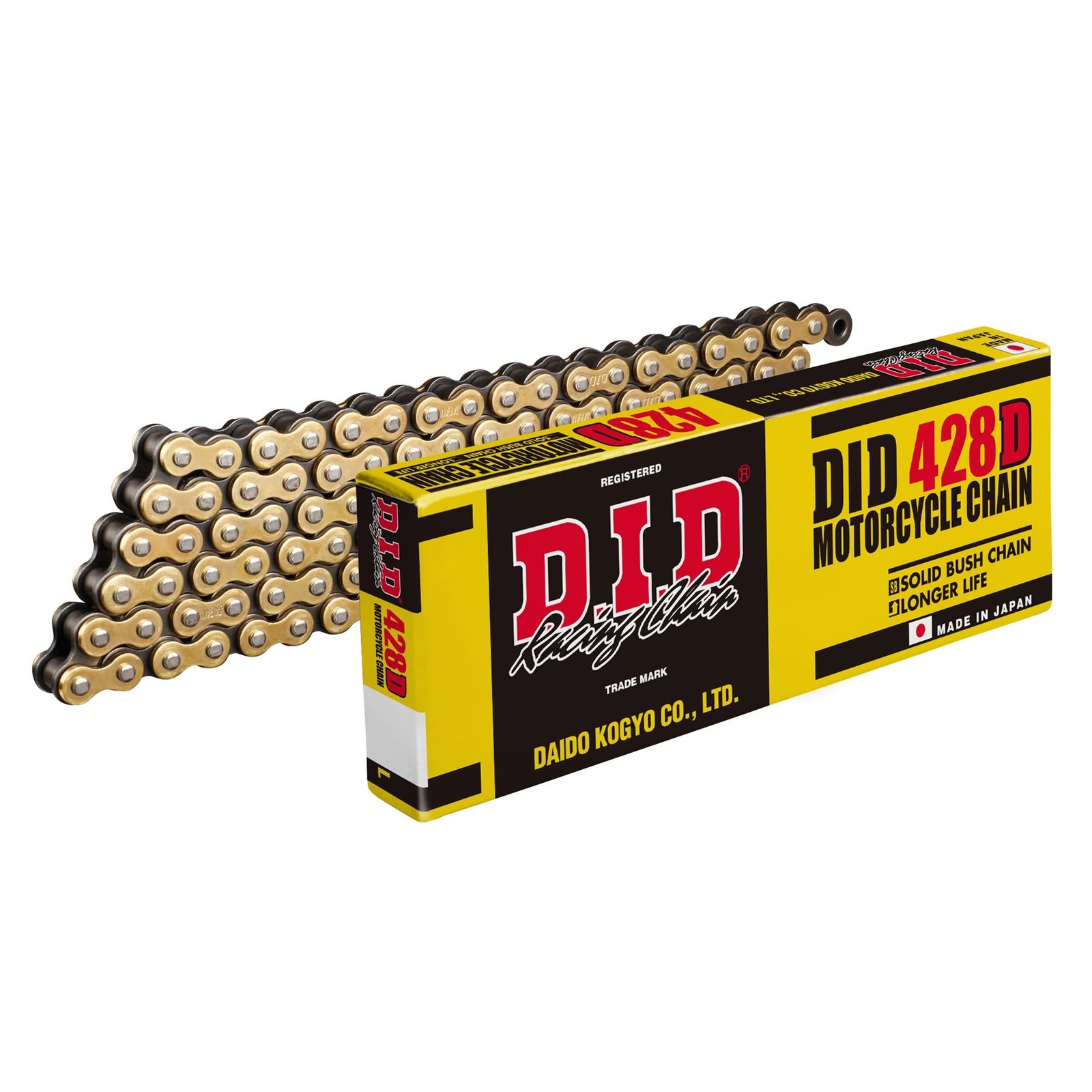 D.I.D. Non O-Ring Chain Gold & Black 428-116 Suzuki RM80 Z 1982