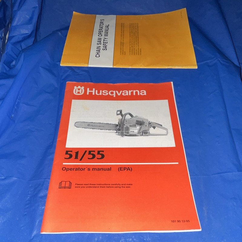 Husqvarna 51/55 Chainsaw Operator’s Manual (EPA) & Operator’s Safety Manual