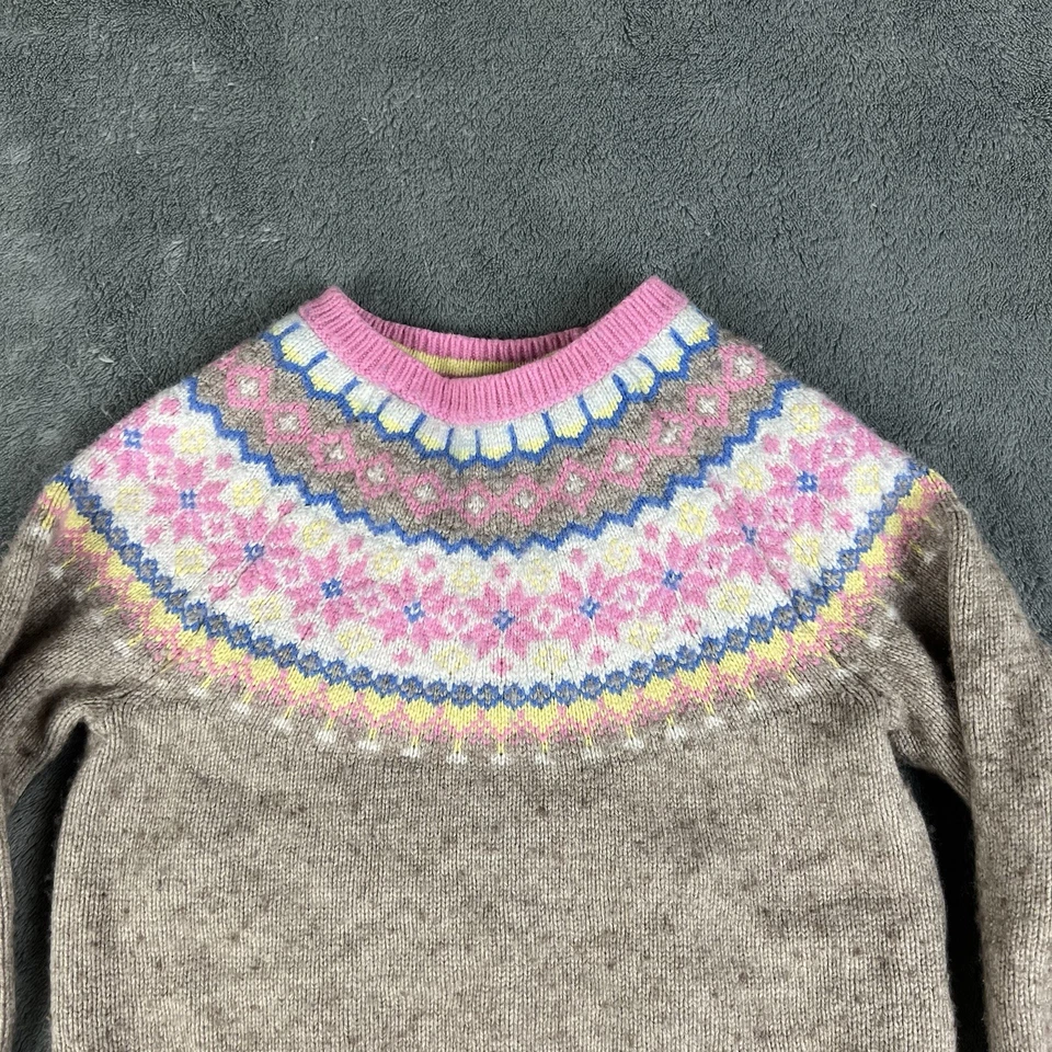 Suéter tejido mezcla lana Fair Isle MINI BODEN niña pequeña 5-6 años Foto 2 de 4