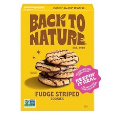 Pack of 6 Back to Nature Cookies Fudge Striped Classic Hard Soft Bake 7.7 Oz
