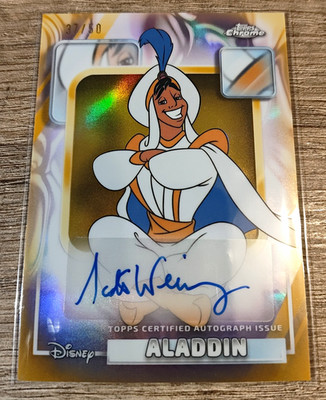Topps 2026 Disney Chrome Aladdin Scott Weinger Auto AA-5W 37/50