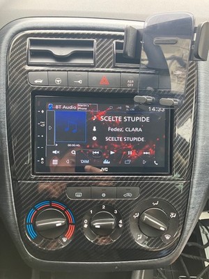 Double din adapter mask Frame Kit Grande Punto CARBON mascherine