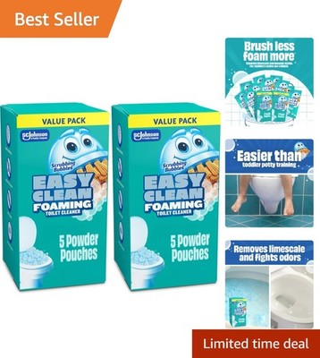 Easy Clean Foaming Toilet Bowl Cleaner - Eco-Friendly Drop-In Pouches, 10 Count