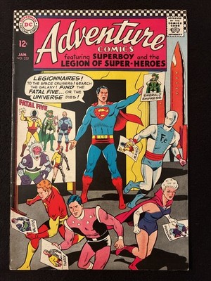 ADVENTURE COMICS 352 6.5 DC 1967 SOME RED FACTORY STAINS ON SOME PAGES NP