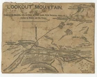 Civil War Lookout Mountain Map – Period Battlefield Diagram – Mounted Board