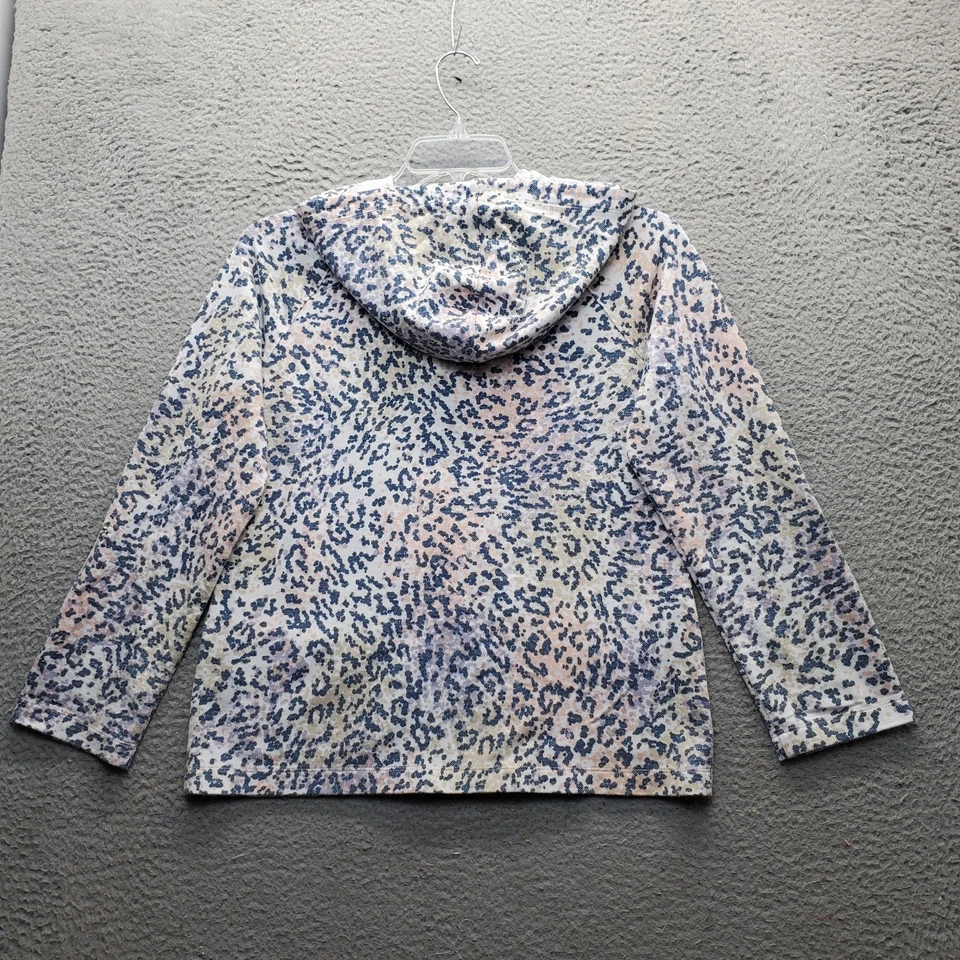 Sudadera con Capucha Weekend By Chico's para Mujer 1 Estampado Multi Animal Manga Larga Elastizada Cremallera Foto 2 de 4