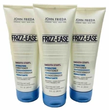 3 john frieda frizz-ease smooth start hydrating 10oz ea conditioner