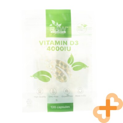 Raw Powders Vitamin D3 4000IU 120 Weiche Kapseln Immune Stütze Muskel Gesundheit