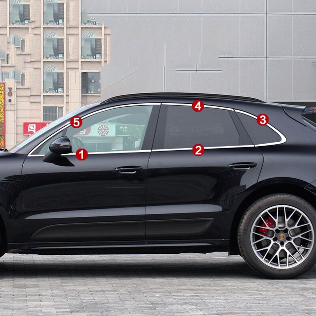 10x For Porsche Macan 20142019 Car Door Window Moulding Pillar Sill