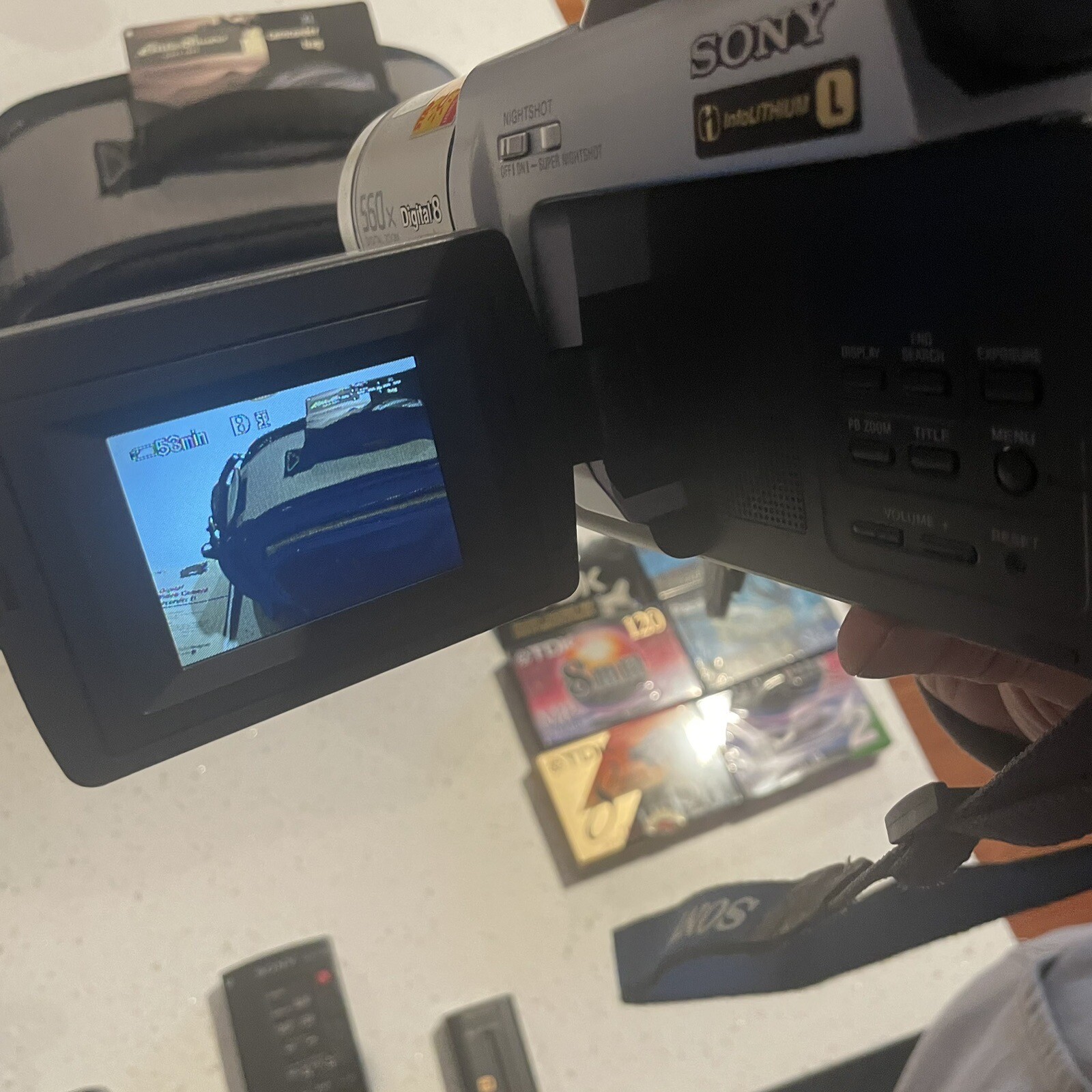 Sony DCR-TRV130E Camcorder Digital 8 Night Shot 20x Zoom With Remote Tested