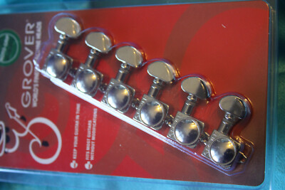 Grover Locking Rotomatic Tuners, for Fenders, 6 in Line, 18:1