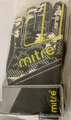 NEW Mitre Pro Flex Soccer Sports Goalkeeper Gloves ADULT Size 7 Latex PU EVA