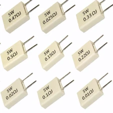 MPR SLR 5W Non Inductive Cement Resistor 0.01 0.02 0.025 0.03 0.047 0.05 ohm