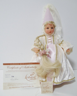 LEE MIDDLETON Original Dolls ''Rapunzel'' BY Reva Schick #758 - Box - COA
