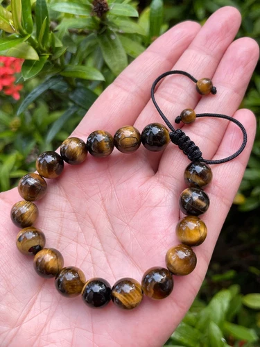 Grade A++ Edelstein Perlen verstellbar Armband 10 mm, echte Kristalle Armbänder - Bild 54 von 124
