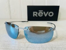 REVO RE1170 03 BL DESCEND Z Satin Chrome w/POLARIZED Blue Water Lenses Suns 259