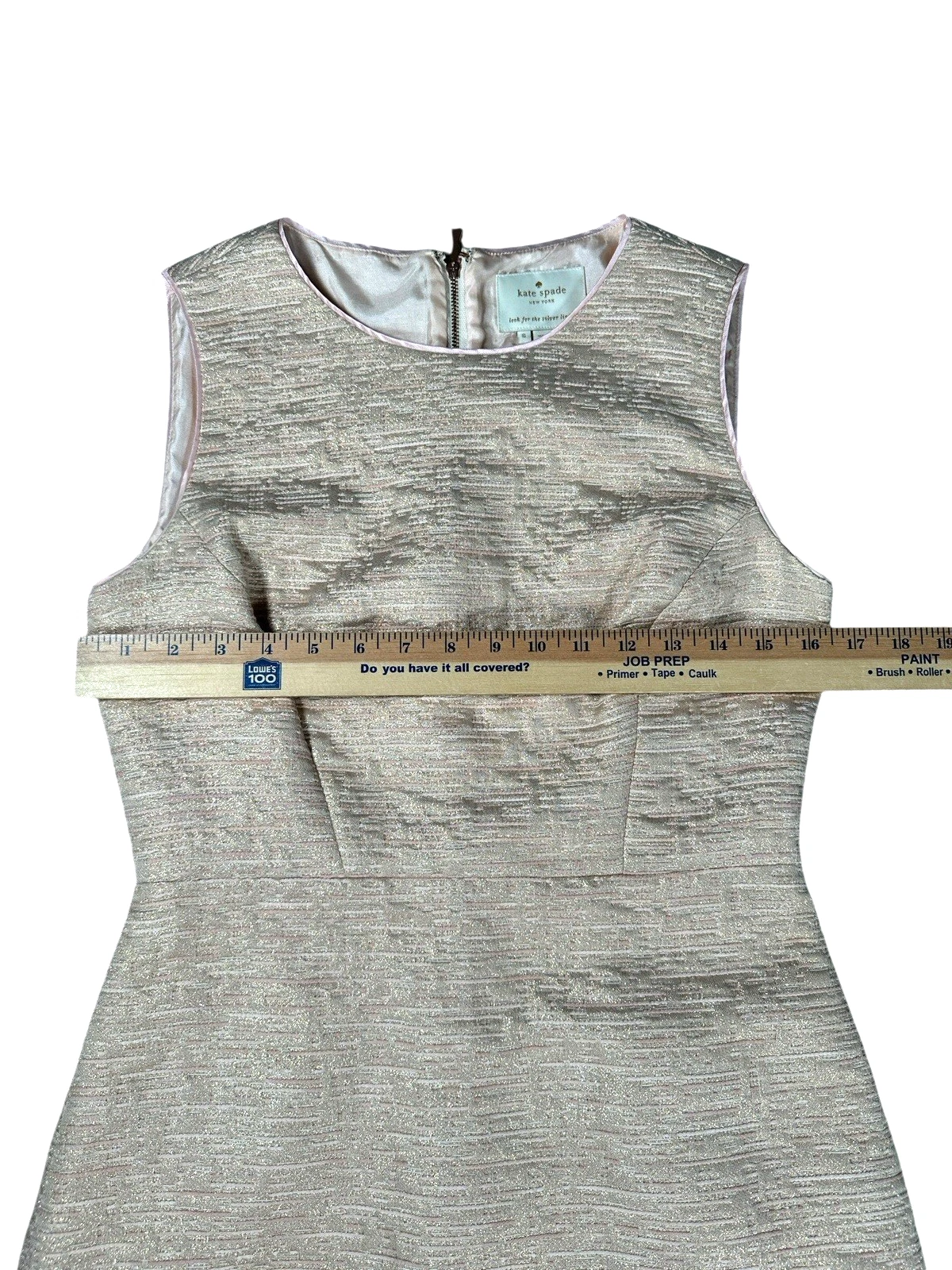 Abito Kate Spade taglia 6 Della tutto ciò che glittera formale data tubino ospite matrimonio