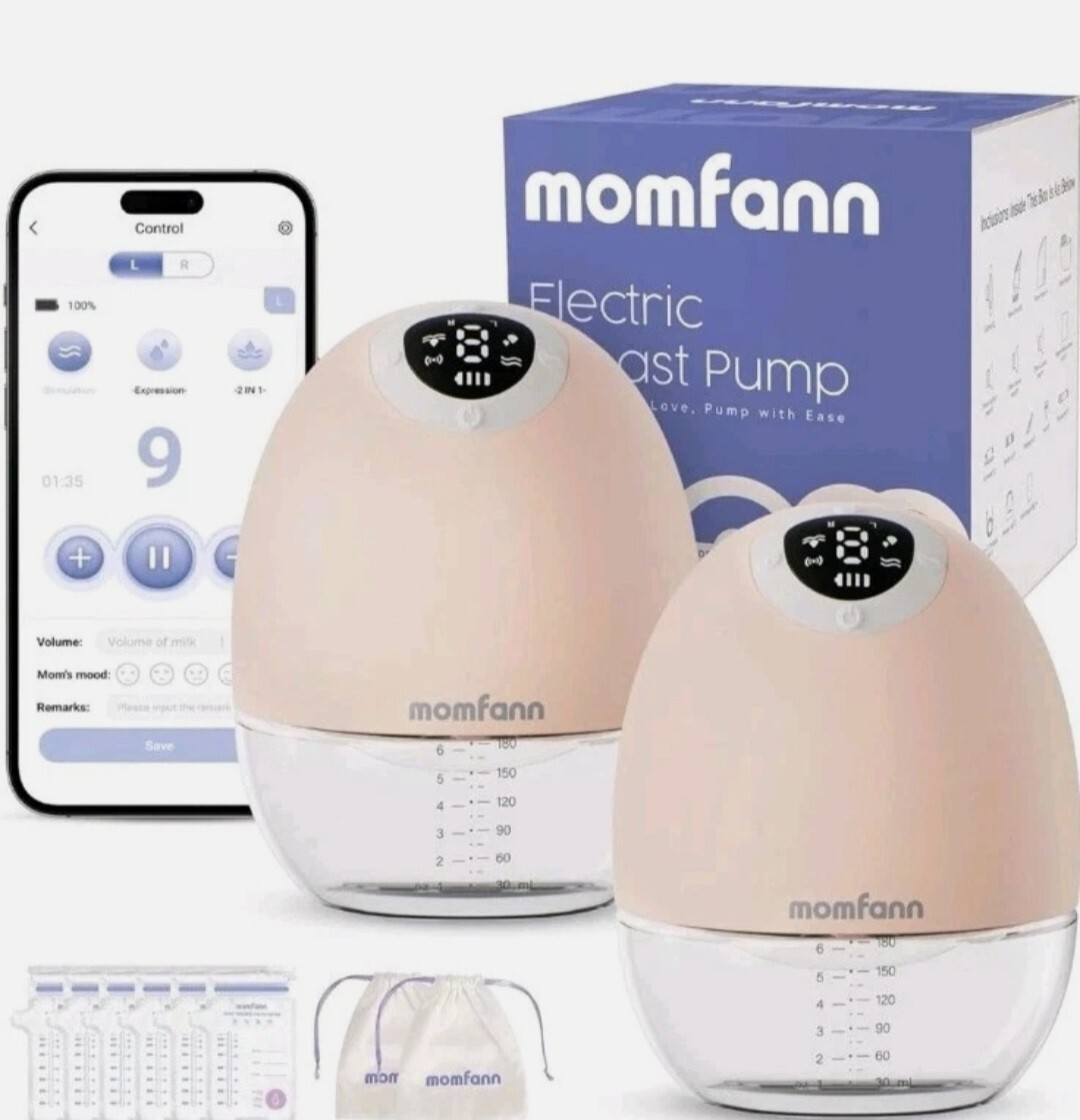Breast Pump Wearable, Hands-Free APP Control Portable-image