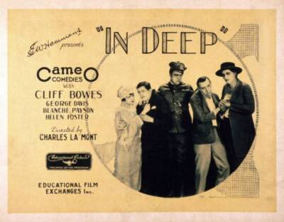 In Deep Poster Two Couples Helen Foster Cliff Bowes Old Movie Photo