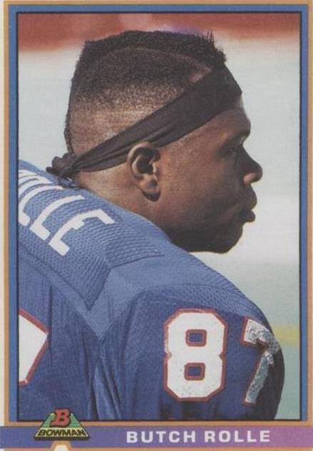 Butch Rolle Nfl 1991 Bowman - Butch Rolle #37 for sale online | eBay