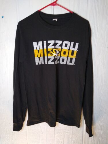 Mizzou University of Missouri Tigers Hanes Men's Sz S Black Long Sleeve ...