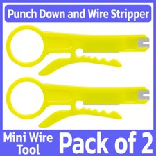 2 Pack 110 Network Wire Punch Down Tool  Cable Stripper CAT-5e/6 RJ45 RJ12 RJ11