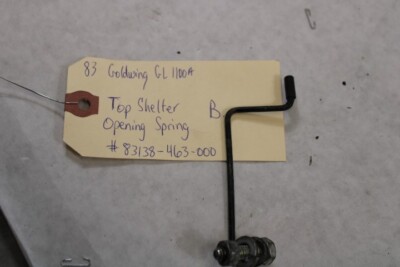 Top Shelter Opening Spring B 83138-463-000 1983 Honda Goldwing