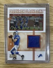 Matthew Stafford 2020 Score Freshman Flashbacks Jersey #FF-MS Detroit Lions/Rams