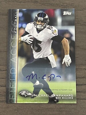 2015 Topps Field Access Autographs Michael Campanaro #67 Baltimore Ravens