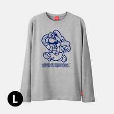 Official Nintendo Store Long T-shirt Super Mario Bros. L Size Japan New