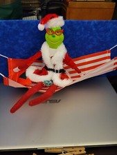 Christmas Grinch Elf Shelf Doll Red Tree Holiday